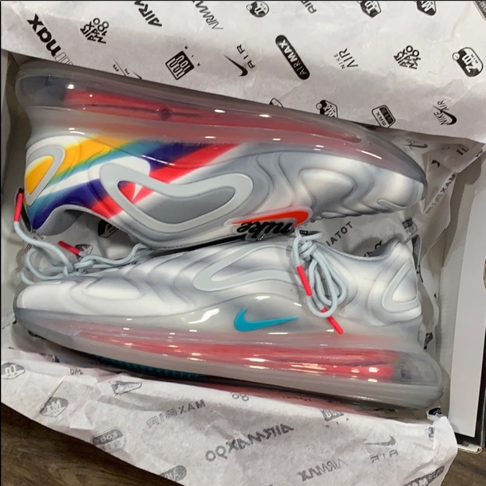 NIKE AIR MAX 720 Wolf Grey/Teal Nebula - Picture 2 of 16